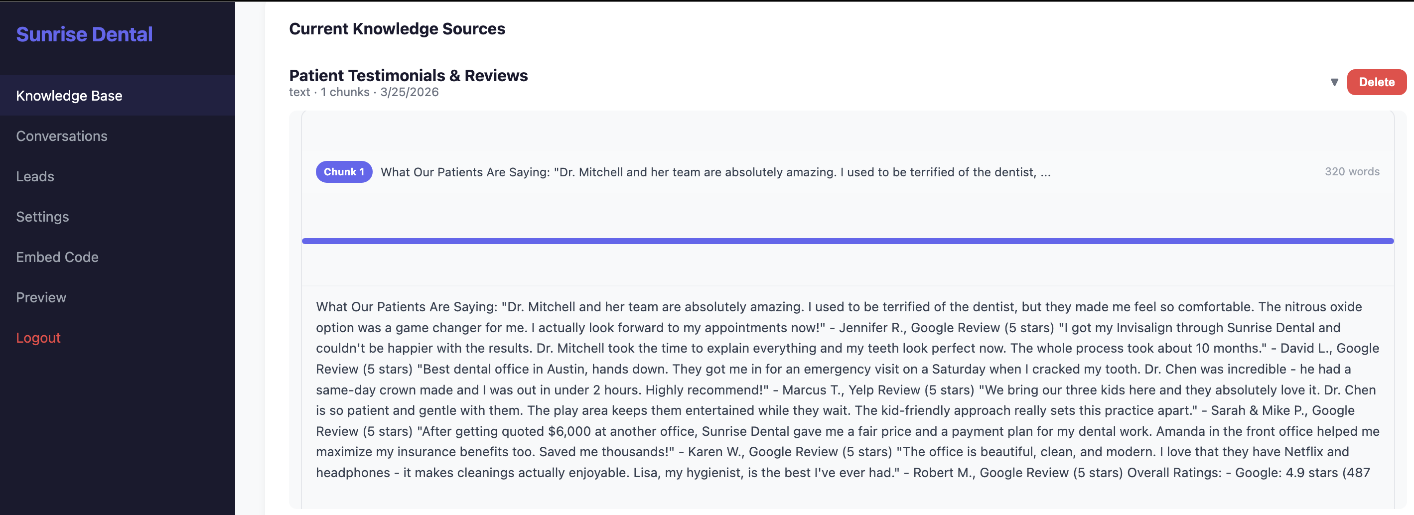 Knowledge Base Sources